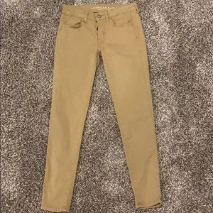 Khaki jeans size size 2 from AE- super stretch
